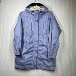 Marmot Girls Blue Full Zip Windbreaker Jacket Size XL 14–16 Lightweight Hooded